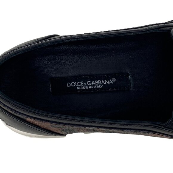 Rare New Dolce & Gabbana Leather Leopard #DGFamily Y2K Slip On Loafers Sneakers - Picture 14 of 16
